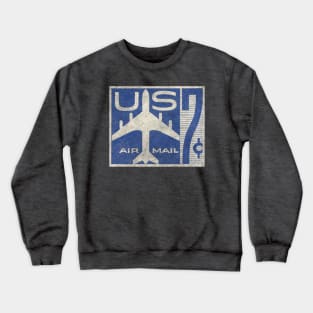 US AIR MAIL stamp Crewneck Sweatshirt